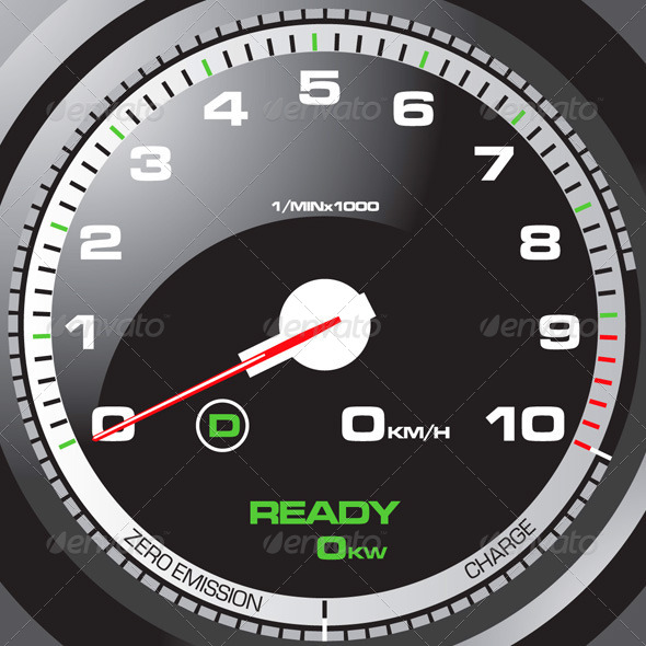 Racing Car Speedometer by kaludov GraphicRiver